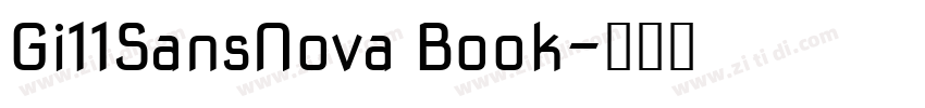 Gi11SansNova Book字体转换